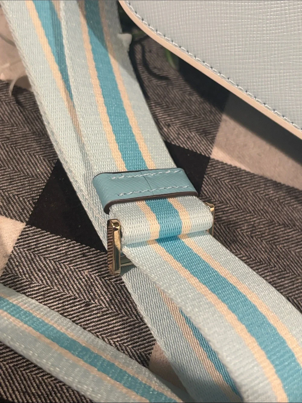 Kate Spade Oh Snap Colorblock Mini Camera Bag in crisp sky blue